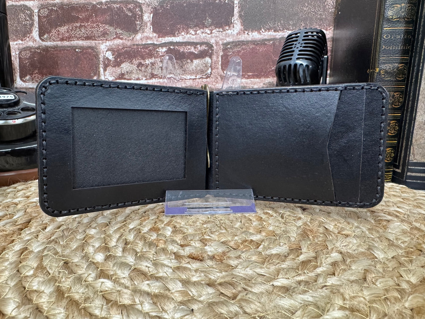 Abstract Tractor Tread Wallet with Money Clip