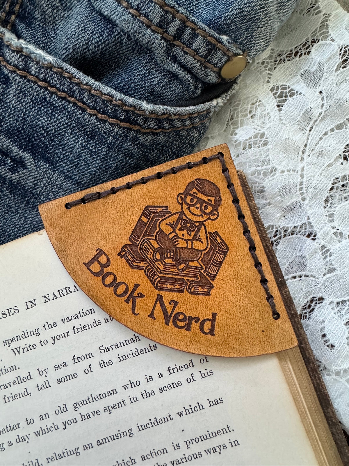 Book Nerd Bookmark - Boy