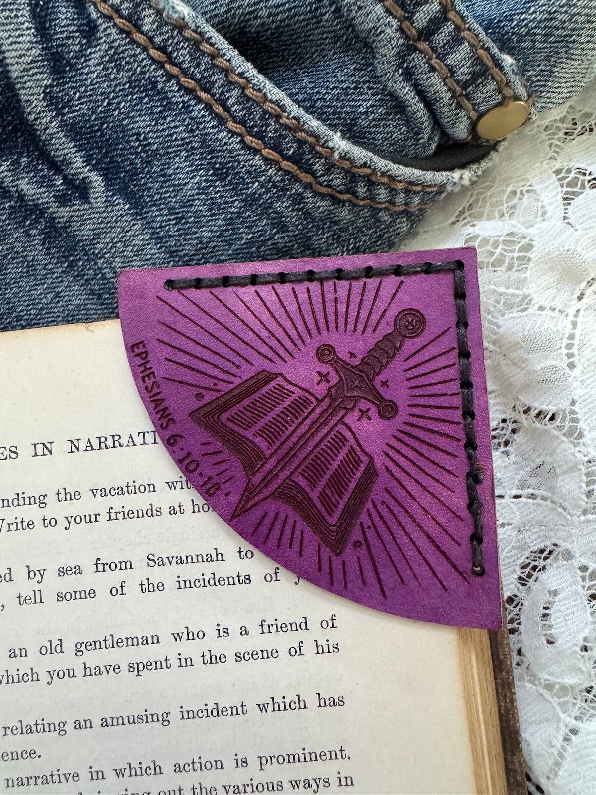 Ephesians 6: 10-18 Leather Bookmark