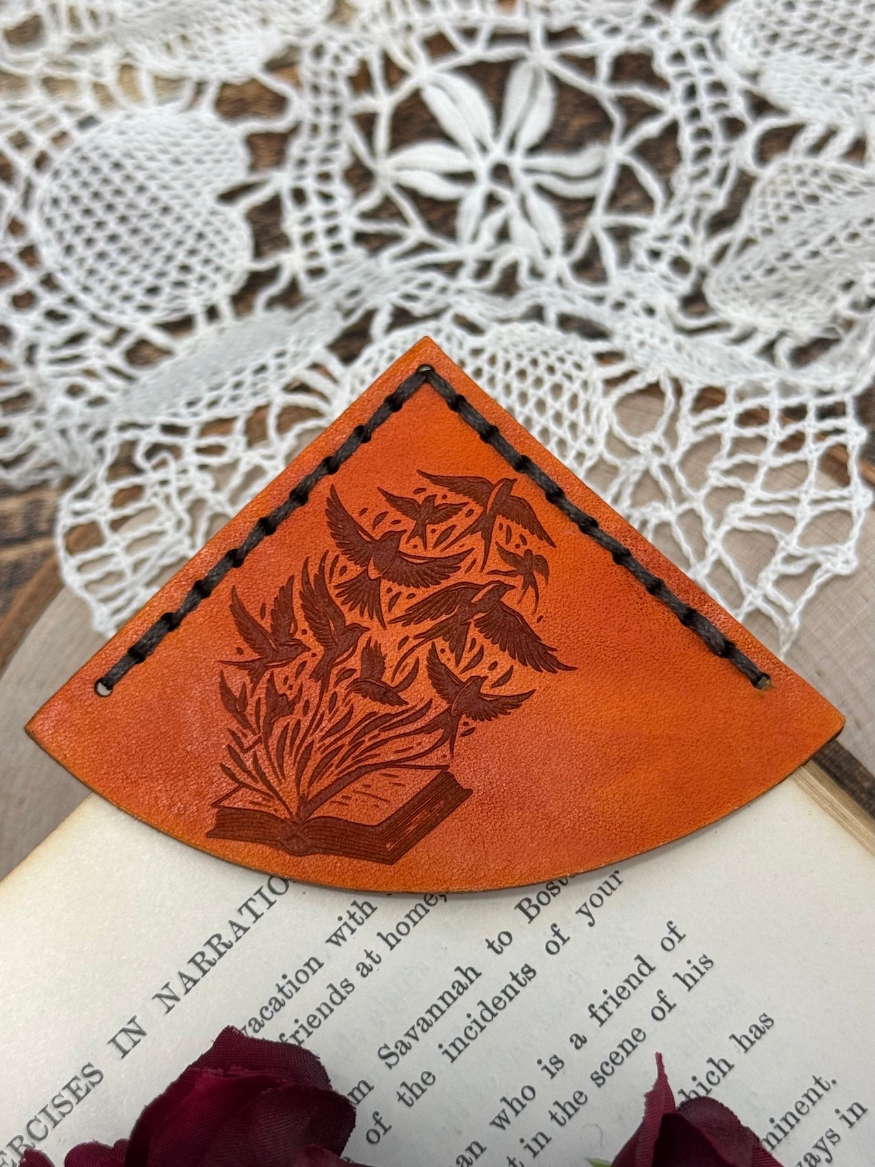 Fredrick Douglass Leather Bookmark