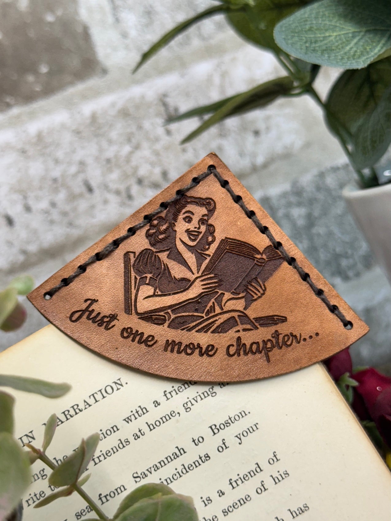 Just One More Chapter Bookmark - Female