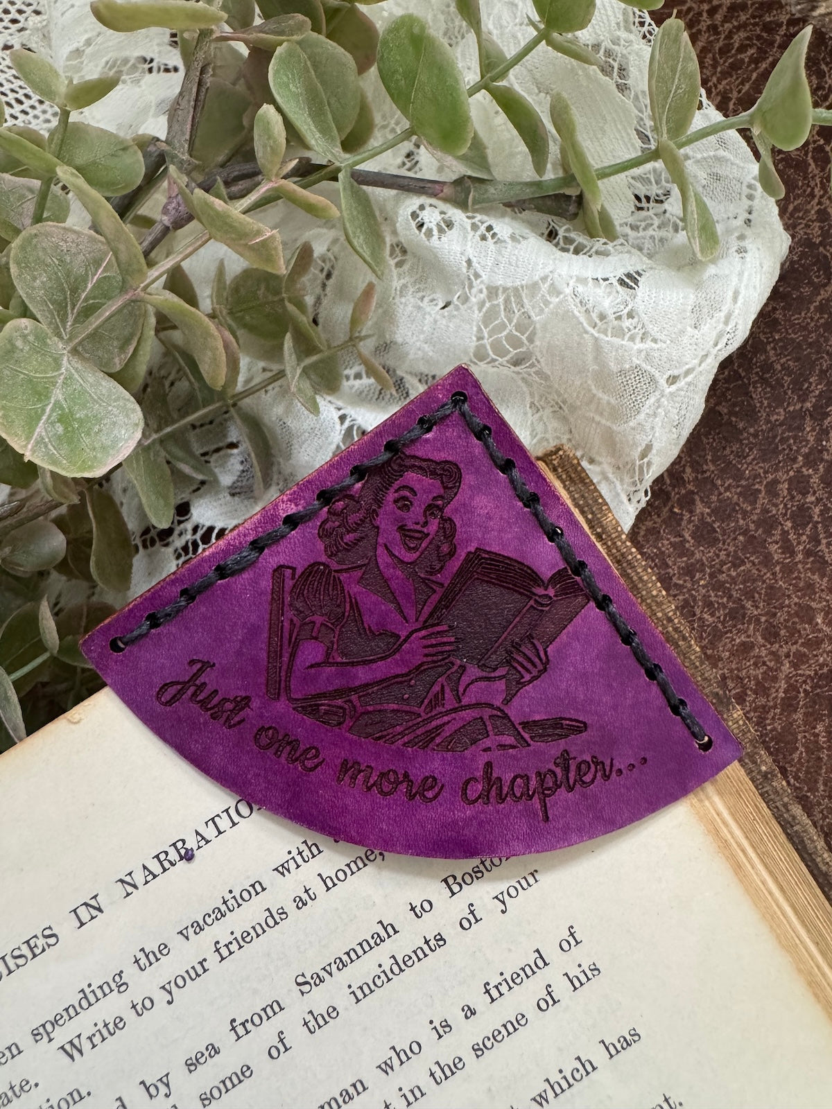 Just One More Chapter Bookmark - Female
