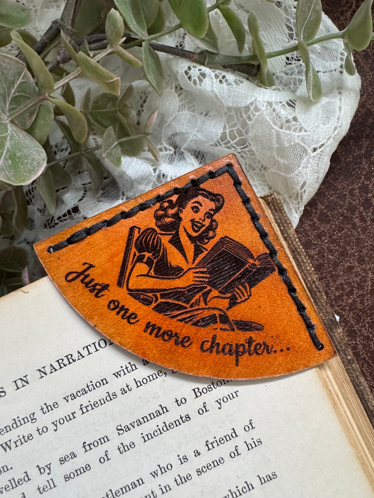 Just One More Chapter Bookmark - Female