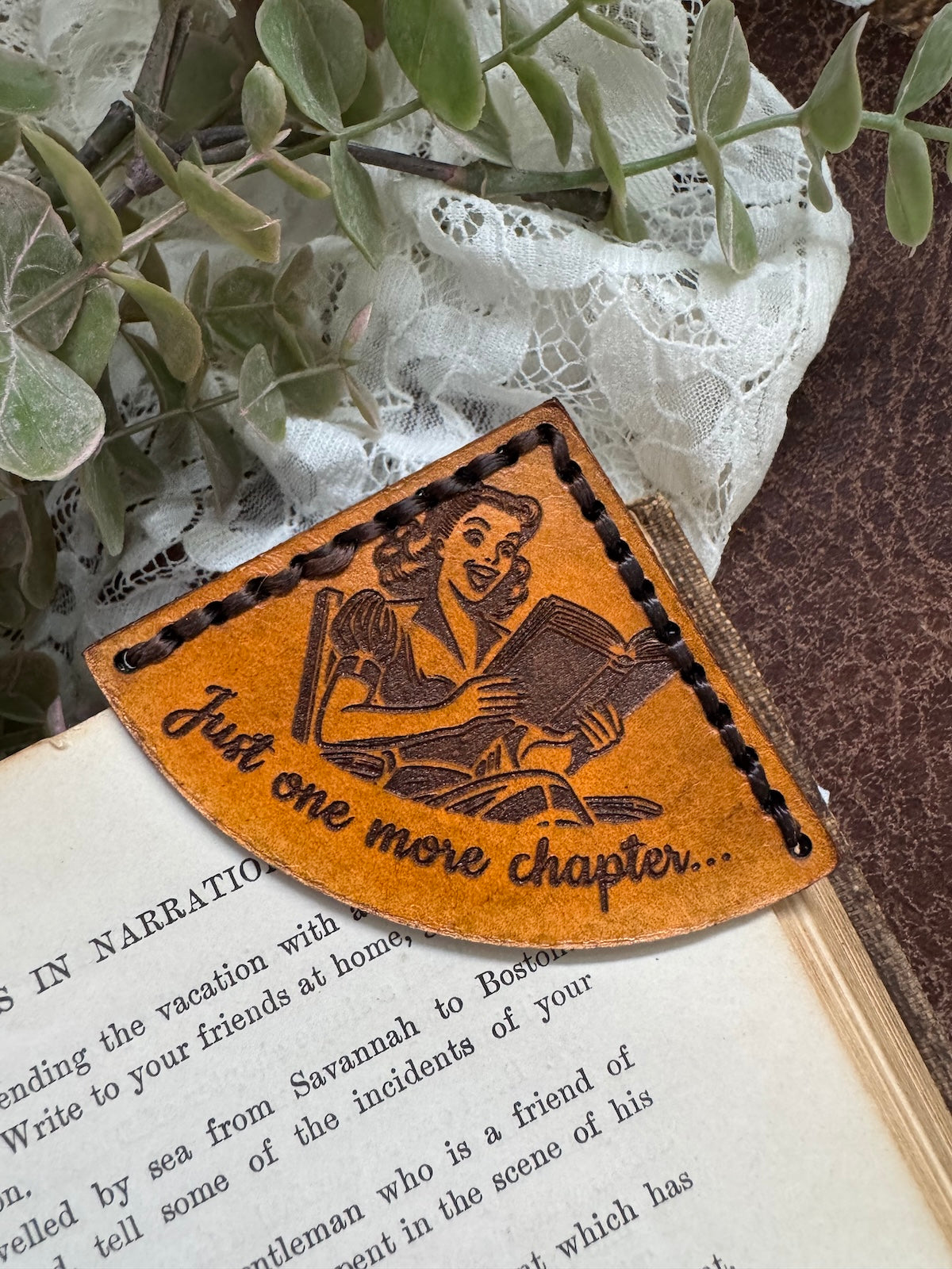 Just One More Chapter Bookmark - Female