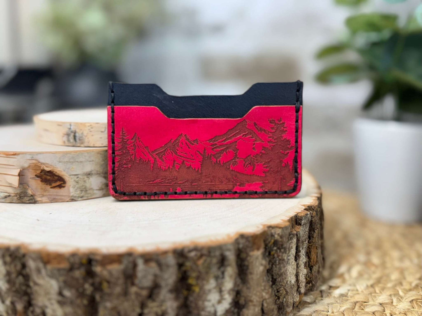 Landscape Minimalist Leather Wallet