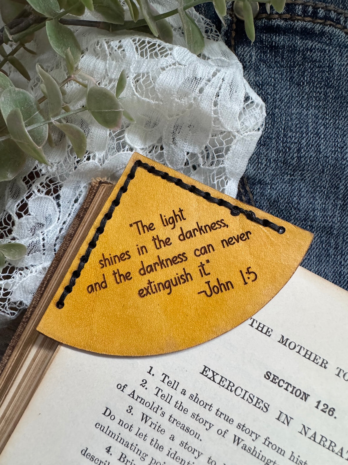 Lighthouse Leather Bookmark