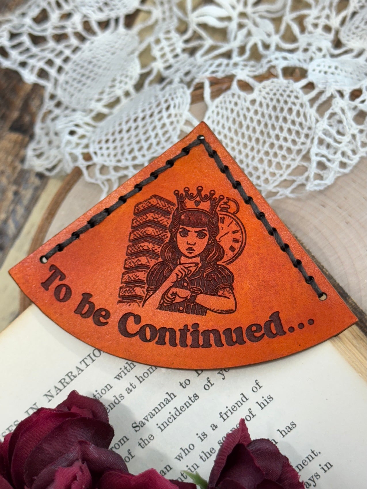 Princess and the Pea Leather Bookmark