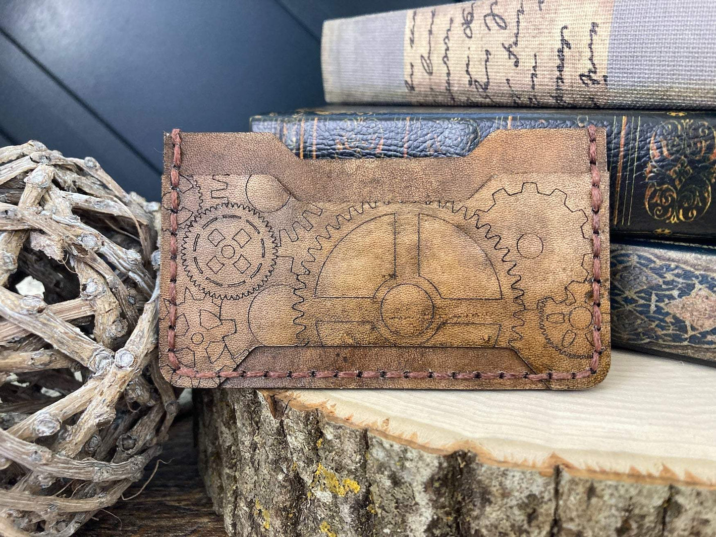 Minimalist Wallet | Steampunk Minimalist Wallet