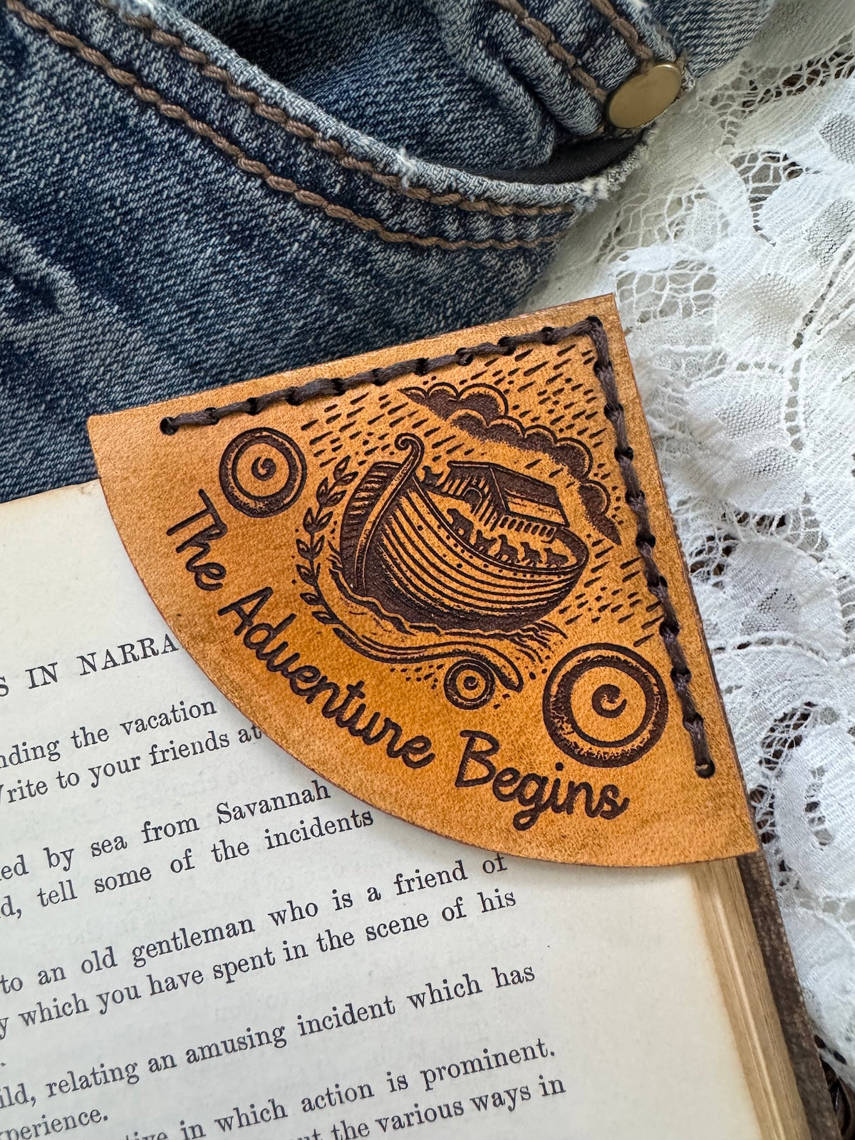 The Adventure Begins Bookmark - Ark