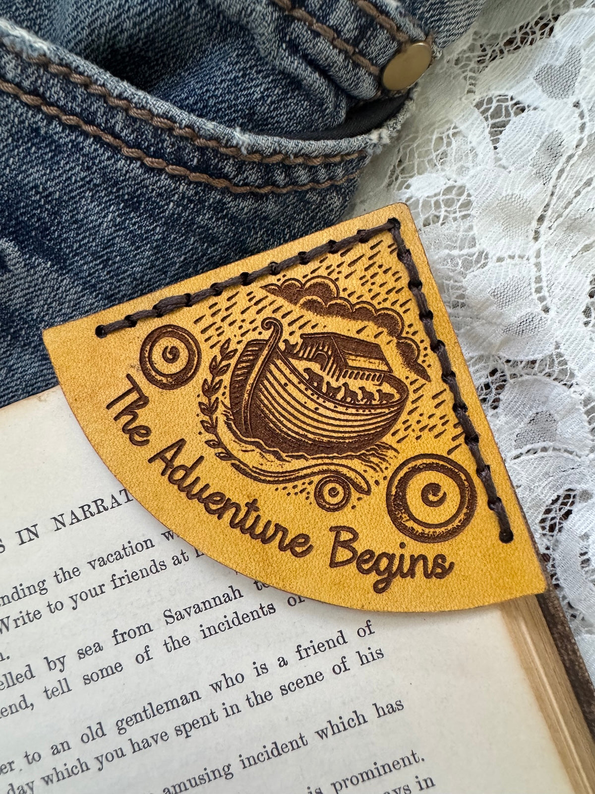 The Adventure Begins Bookmark - Ark