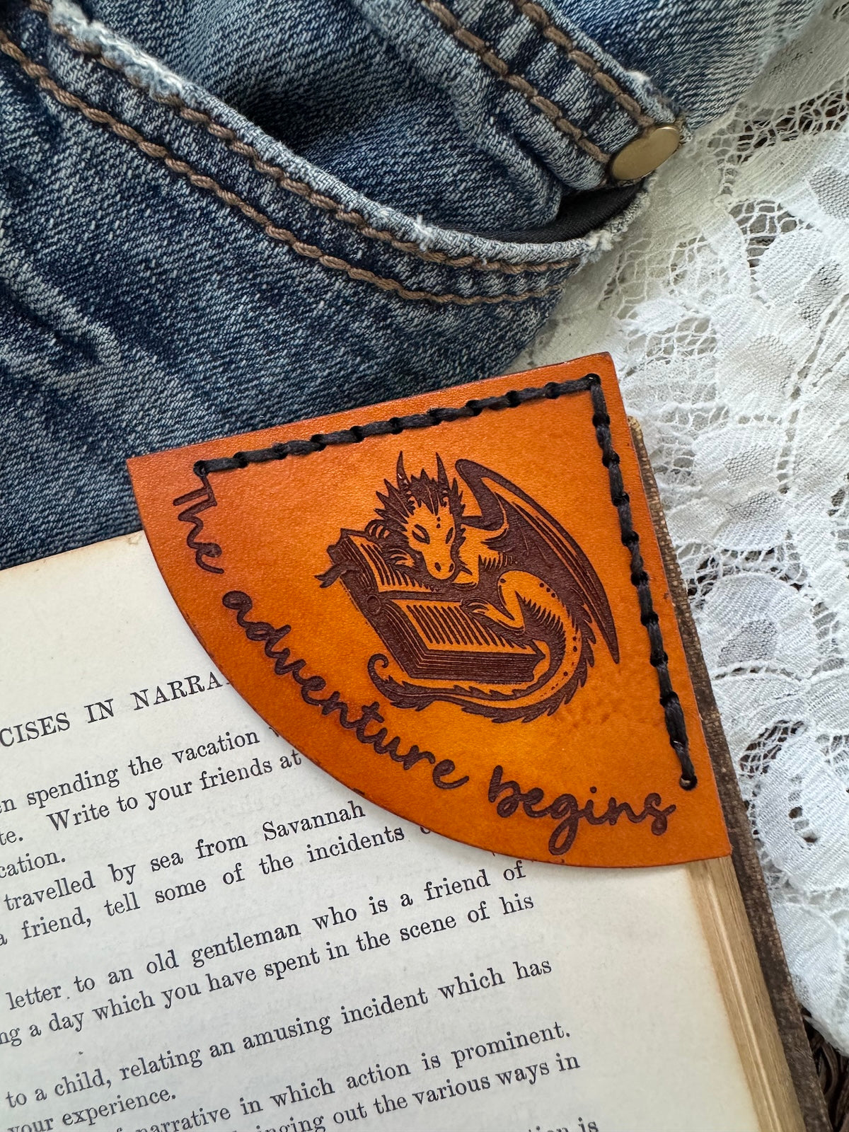 The Adventure Begins Bookmark - Dragon