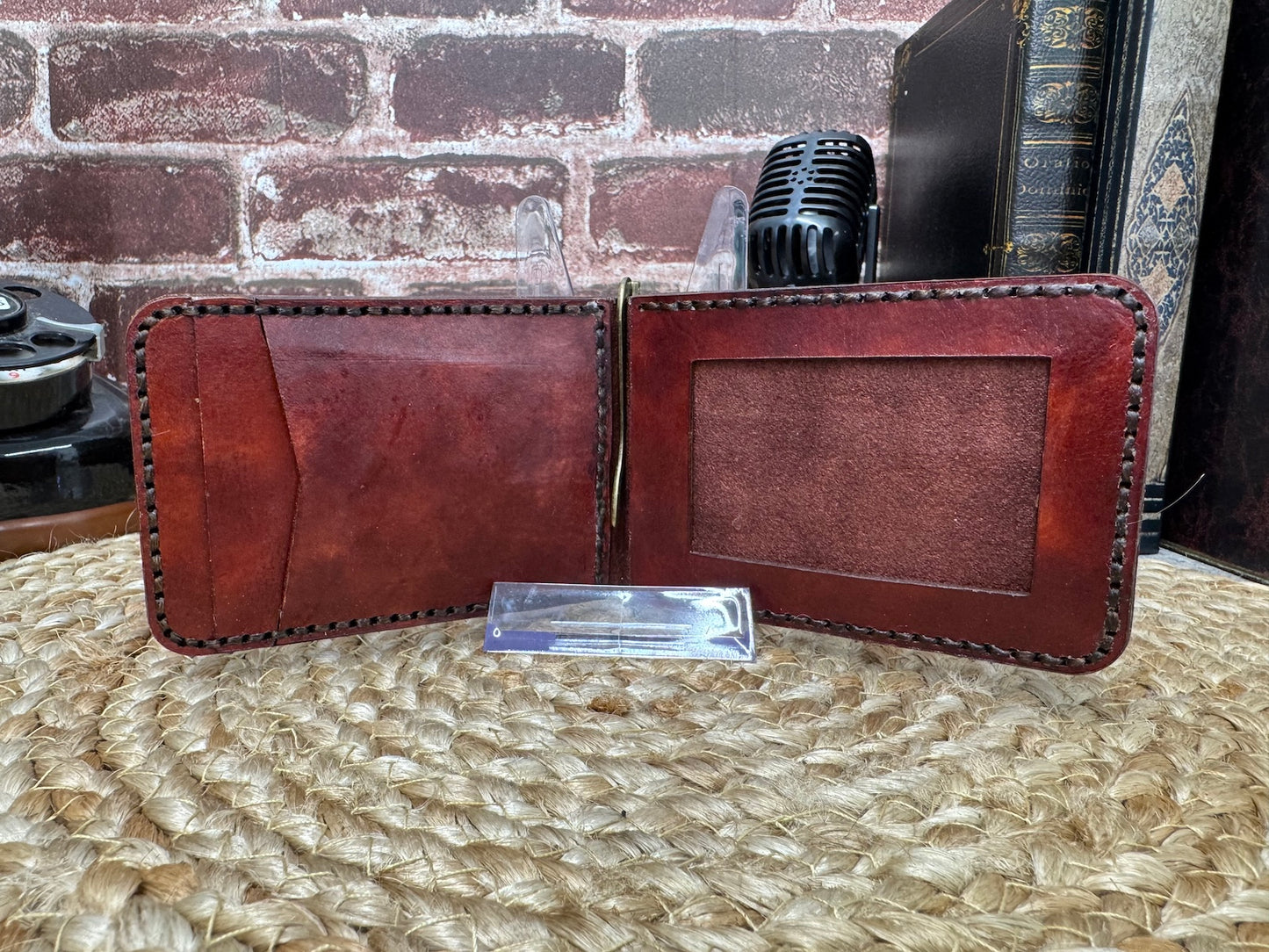 Wright Brothers Leather Wallet with Money Clip
