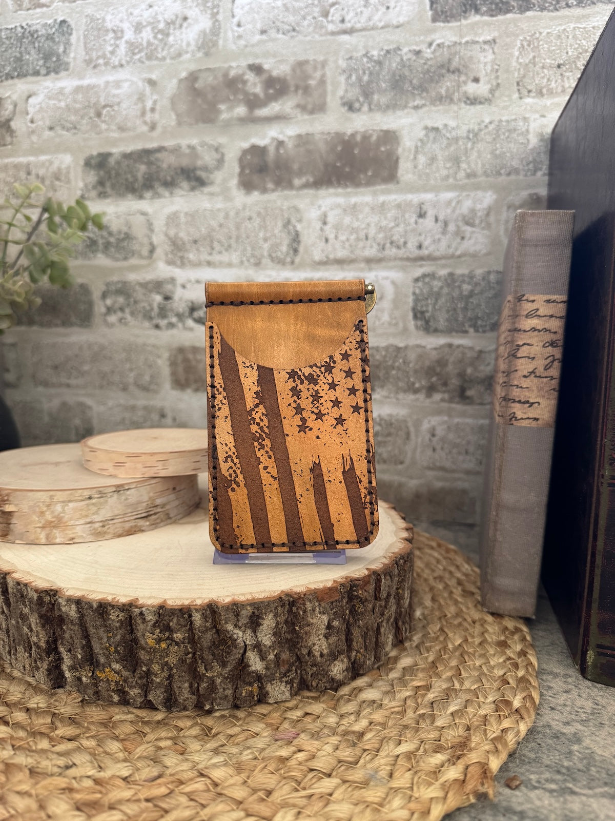 American Flag Wallet with Money Clip