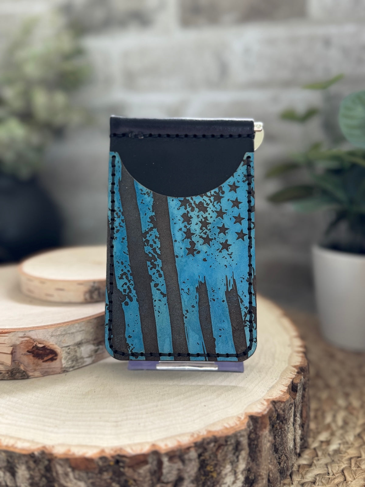 American Flag Wallet with Money Clip