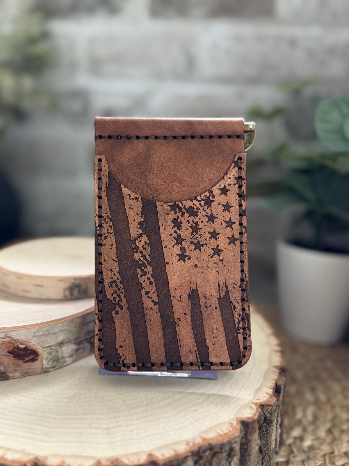 American Flag Wallet with Money Clip