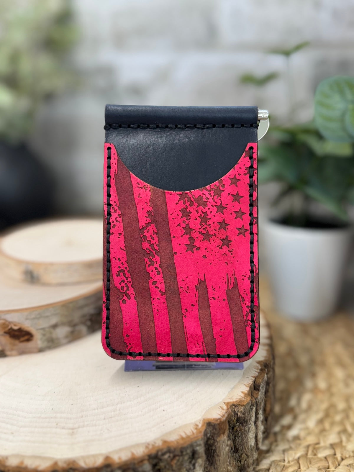 American Flag Wallet with Money Clip