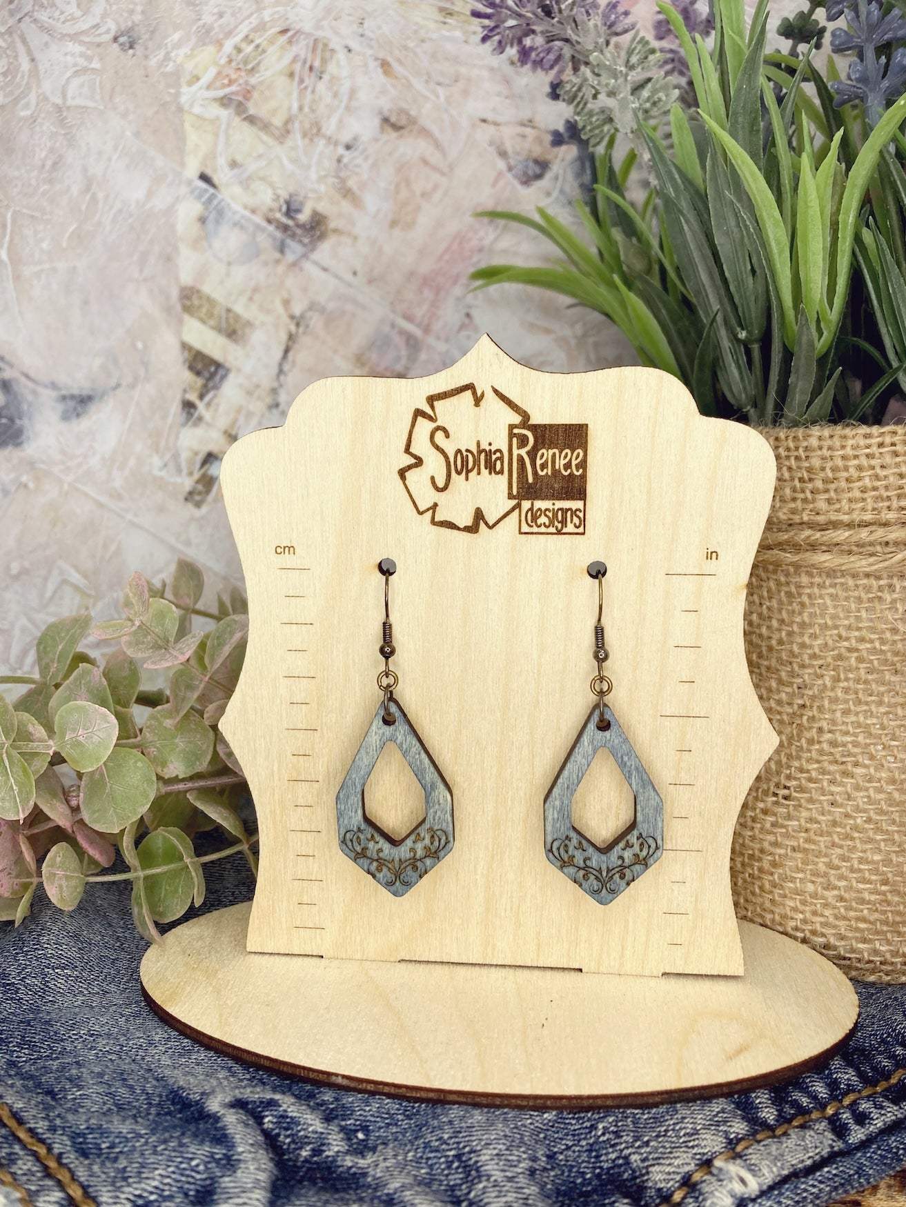 Angular Teardrop Dangle Earrings