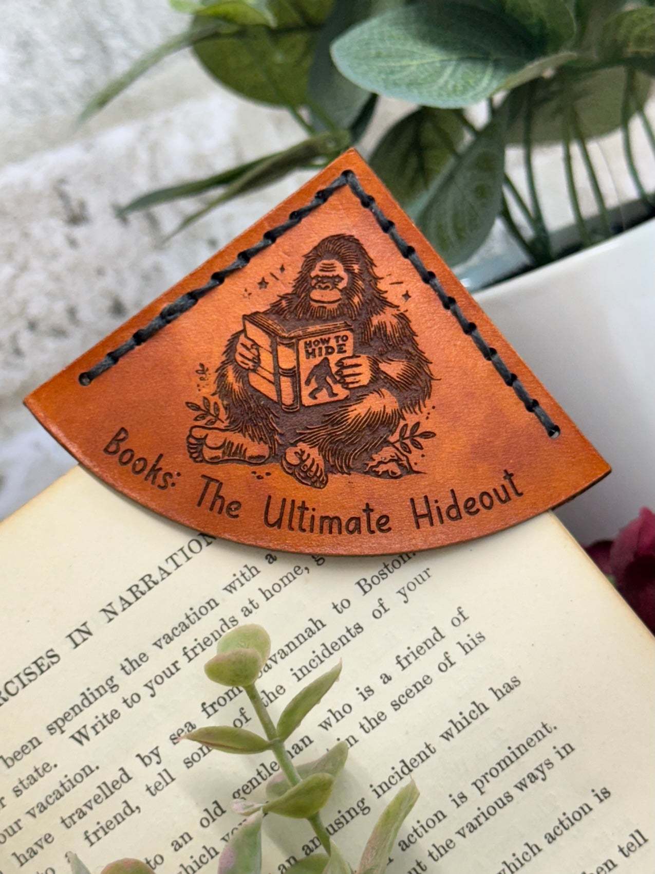 Bigfoot Leather Bookmark