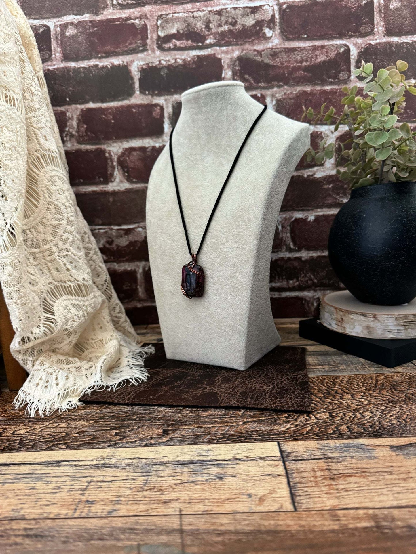 Clara Dark Mosaic Necklace