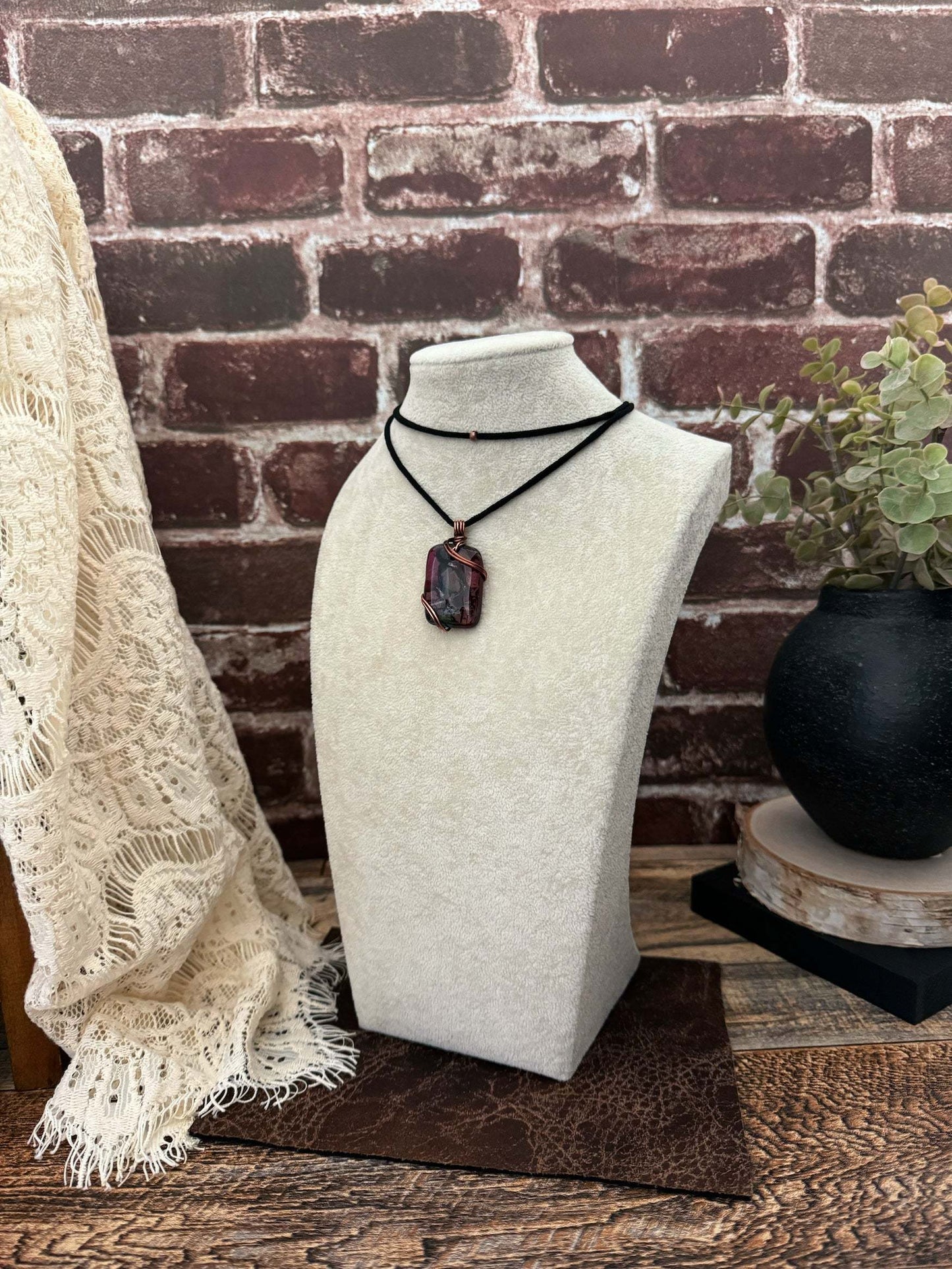 Clara Dark Mosaic Necklace