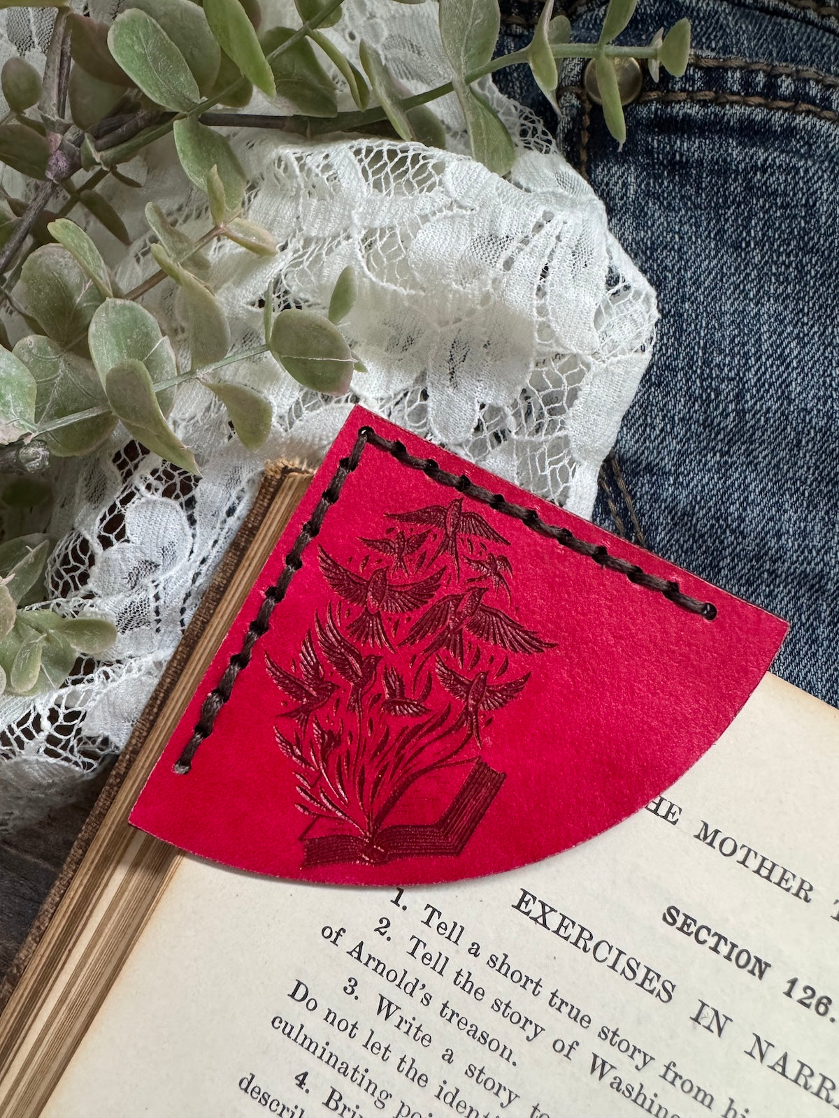 Fredrick Douglass Leather Bookmark