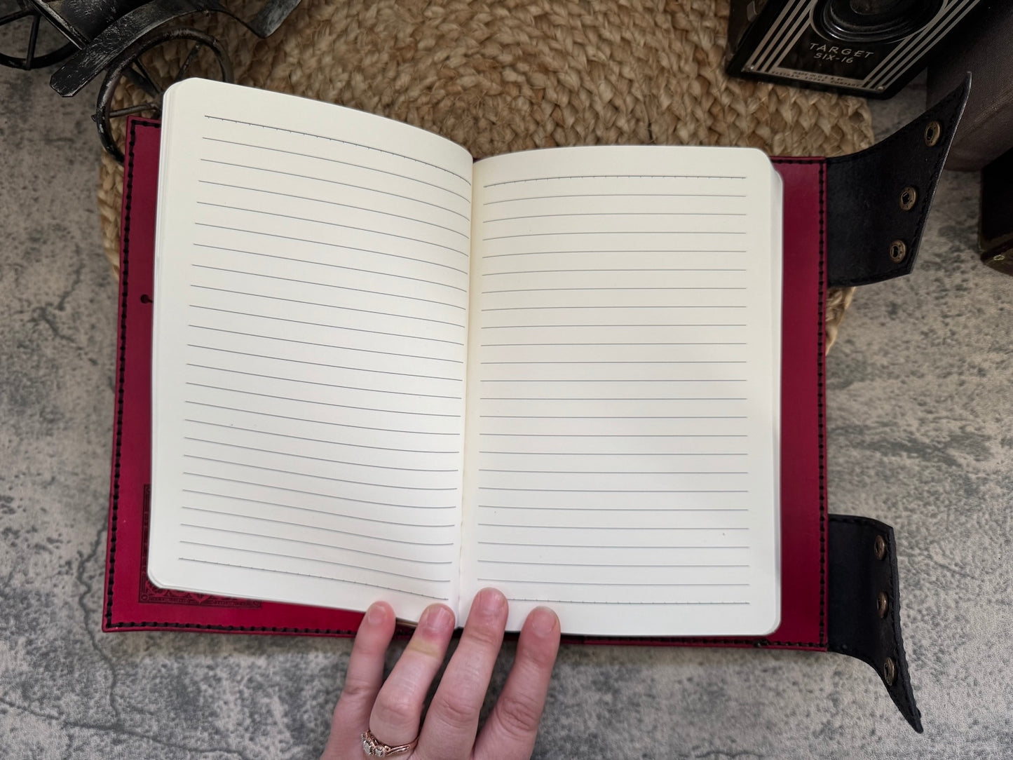 Gothic Rose Window Leather Journal