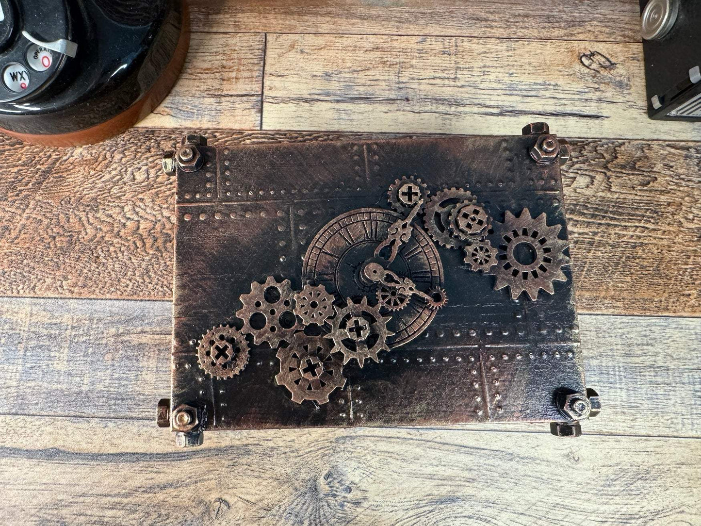 Steampunk Clock Rectangular Box