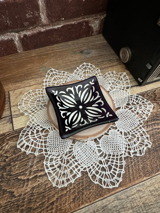 Purple Fused Glass Mini-Bowl