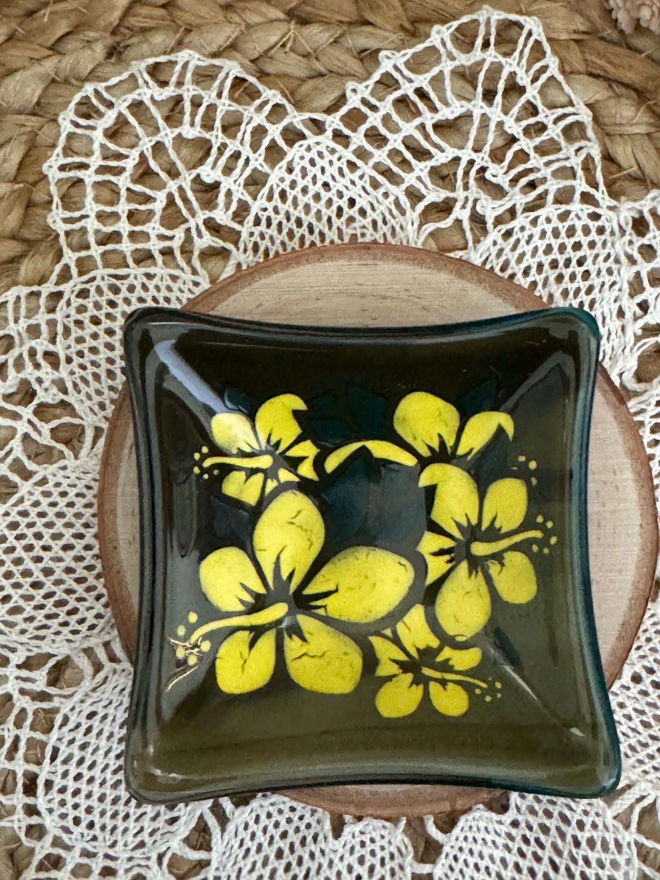 Yellow Hibiscus Bowl