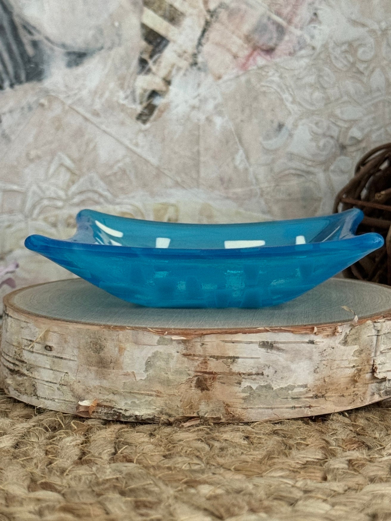 Mid-Century Modern Teal Bowl