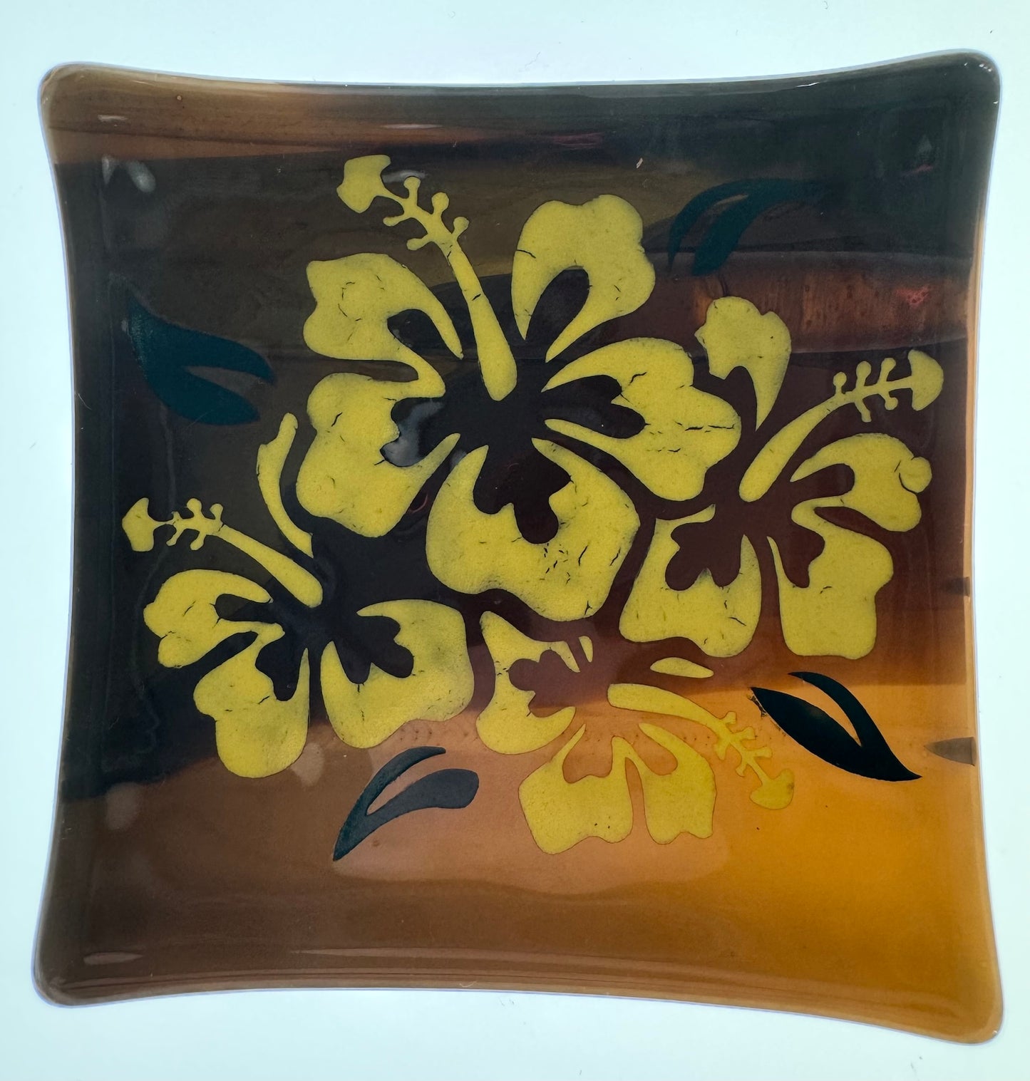 Yellow Hibiscus Plate