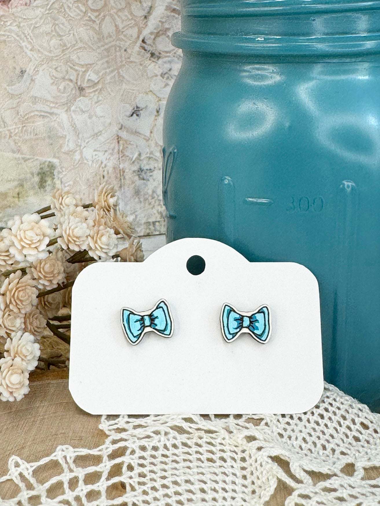 Bow Tie Stud Earrings