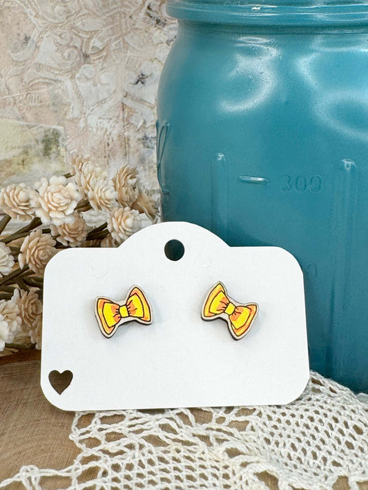 Bow Tie Stud Earrings