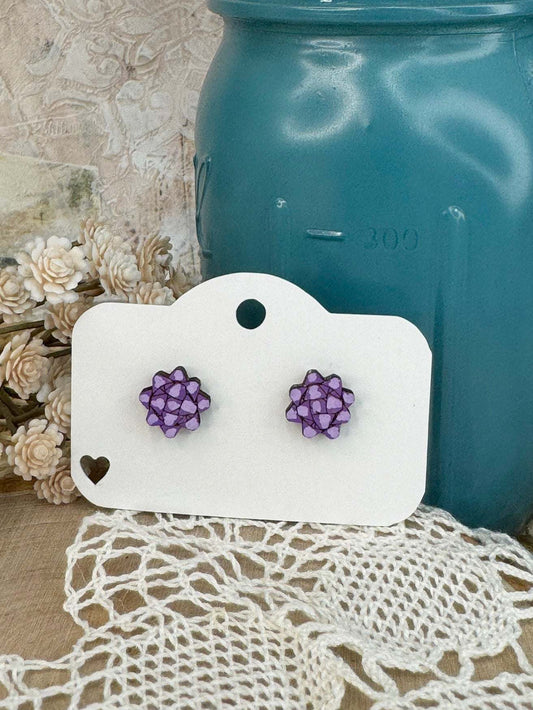 Package Bow Stud Earrings #2