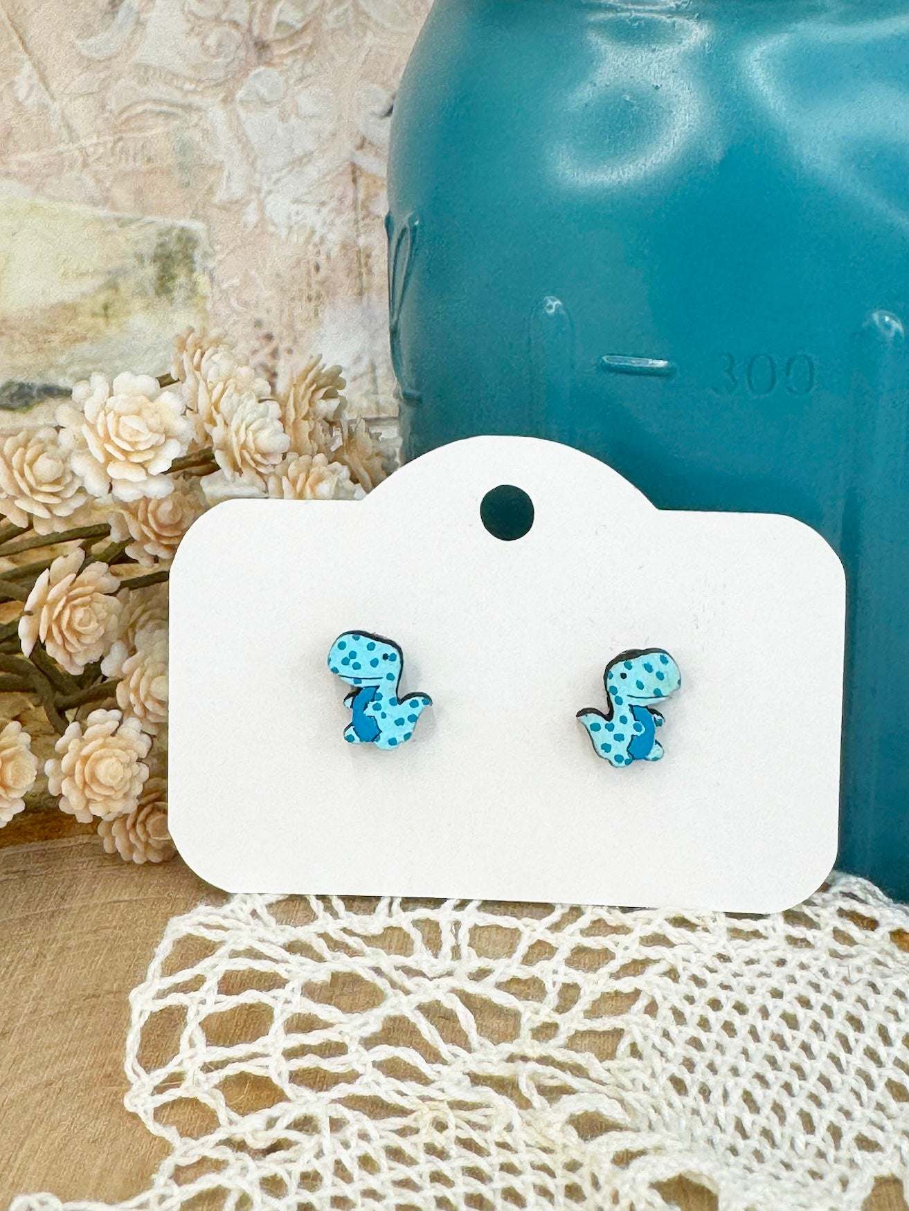 Dinosaur Stud Earrings