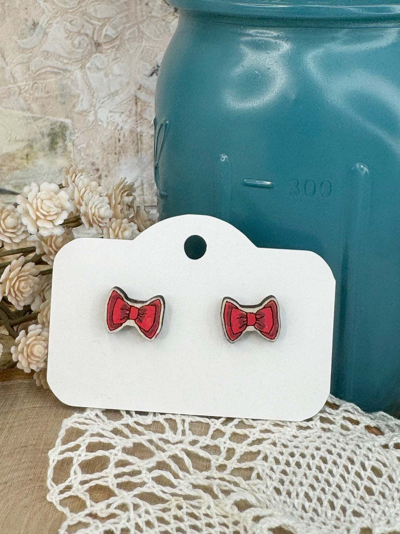 Bow Tie Stud Earrings