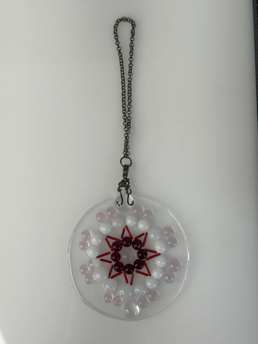 Clear Mandala Sun Catcher