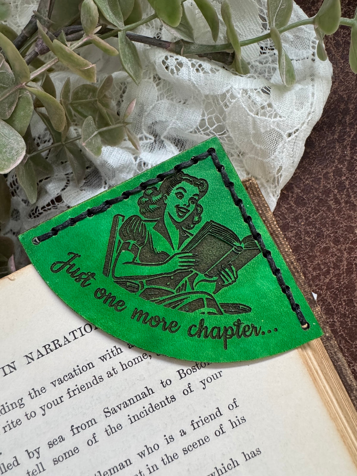Just One More Chapter Bookmark - Female