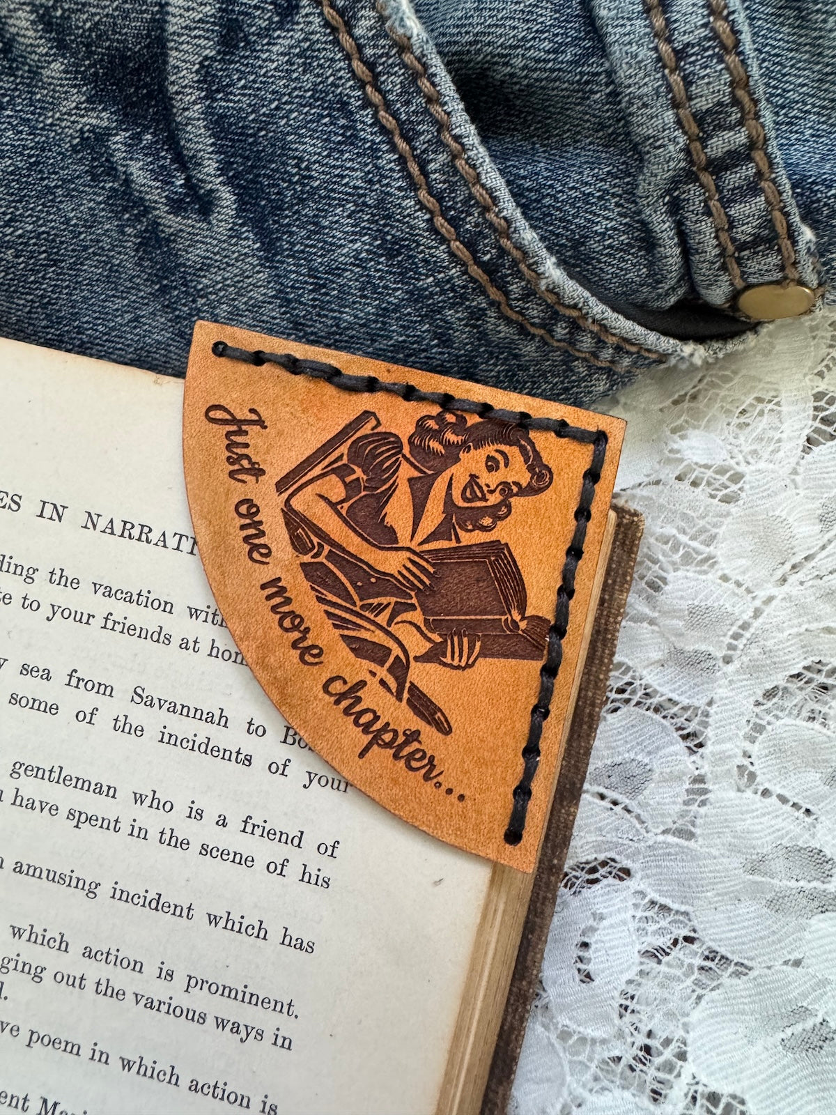 Just One More Chapter Bookmark - Female