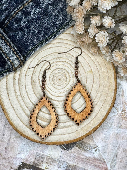 Lacy Edge Dangle Earrings