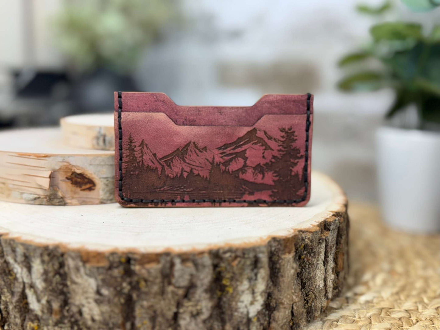 Landscape Minimalist Leather Wallet