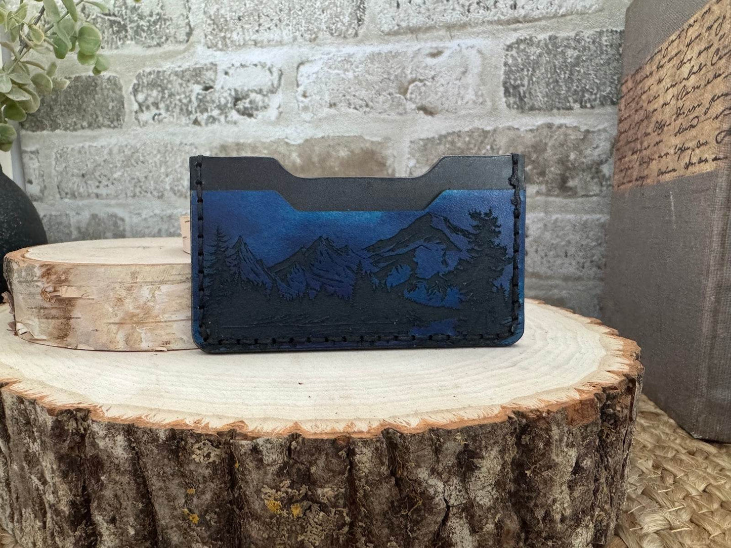Landscape Minimalist Leather Wallet
