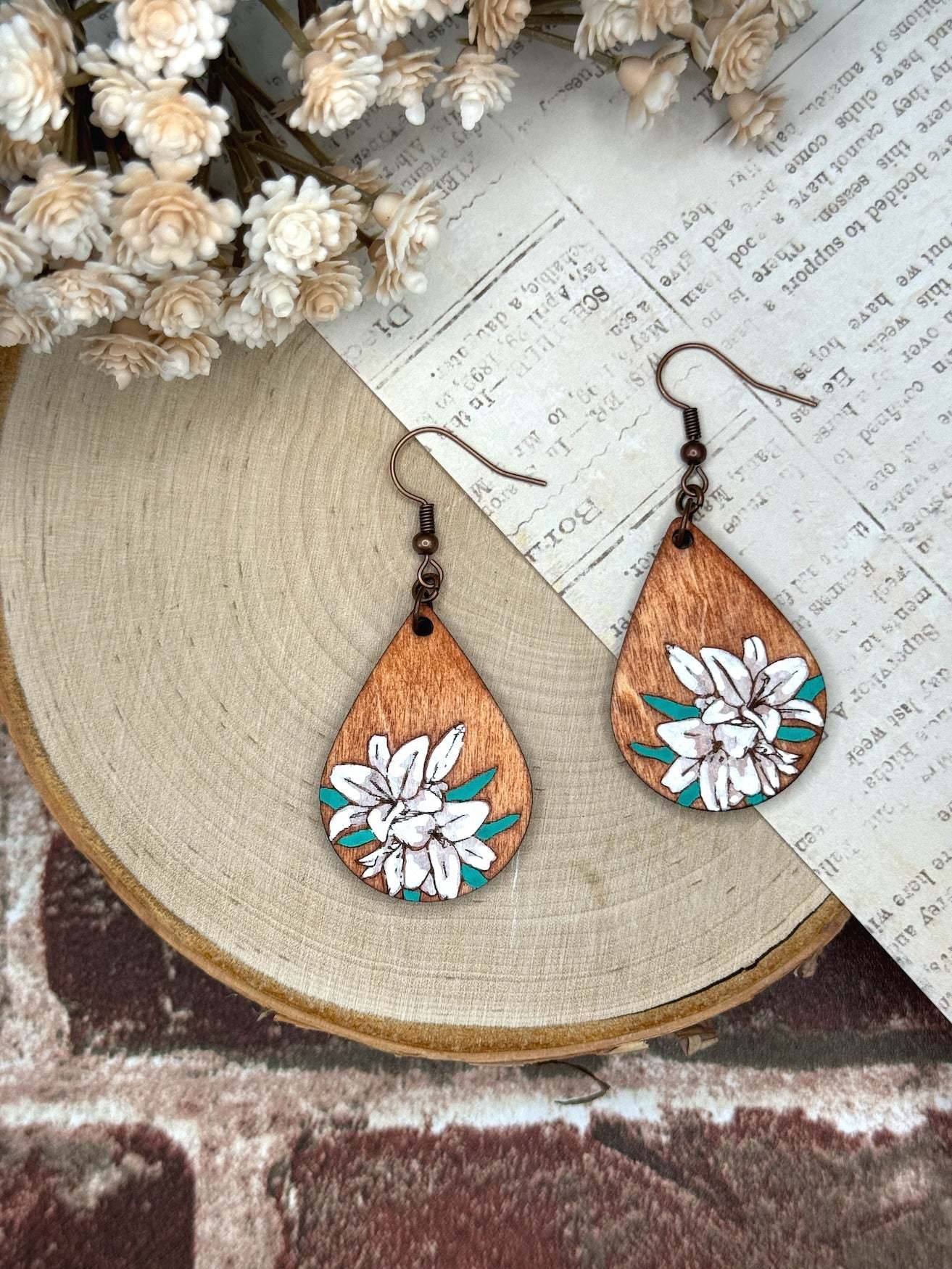 Dangle Earrings | Lily Teardrop Dangle Earrings | Sophia Renee Designs