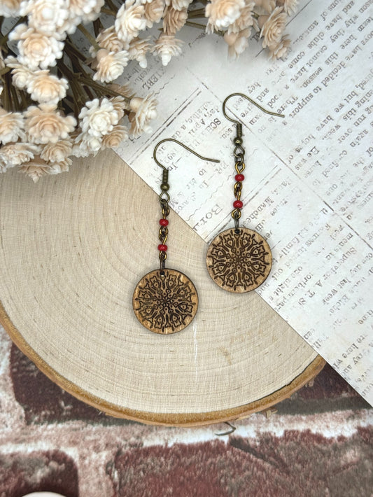 Dangle Earrings | Mini-Mandala Dangle Earrings Plus | Lightweight