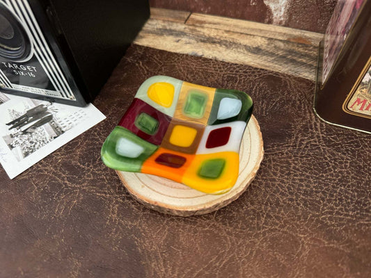 Modern Art Mini-Bowl - Fused Glass Art