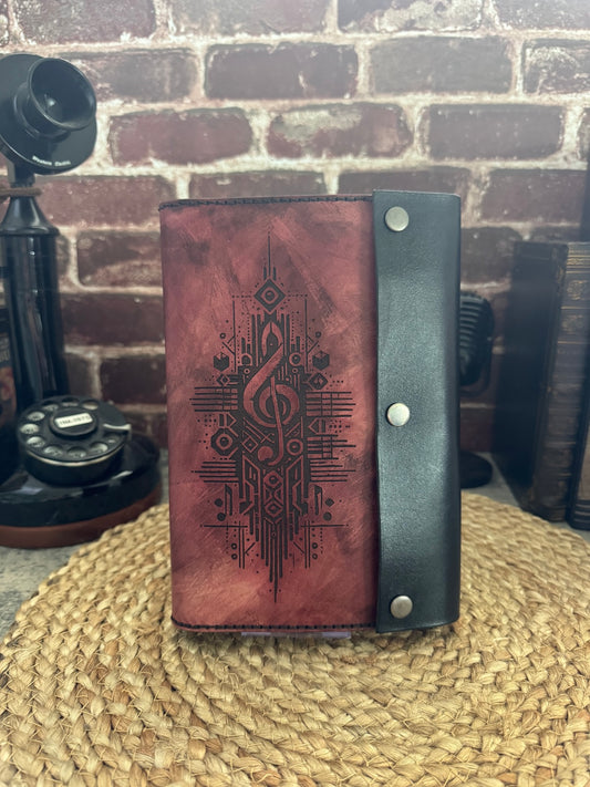 Musical Cadence Leather Notebook