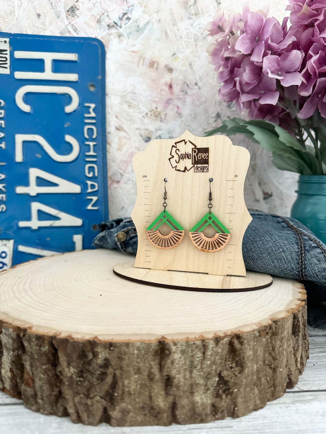 Nova Arc Wooden Earrings