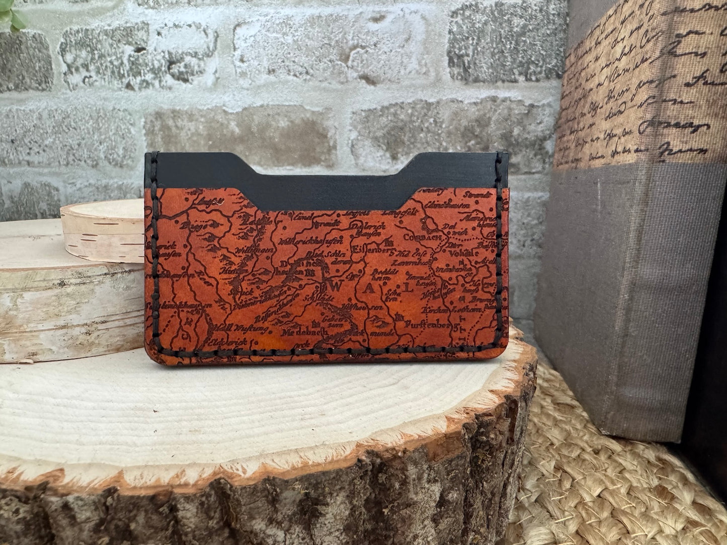 Old Map Minimalist Wallet