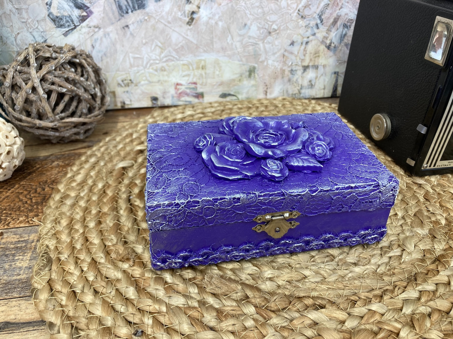 Purple Floral Mini-Box