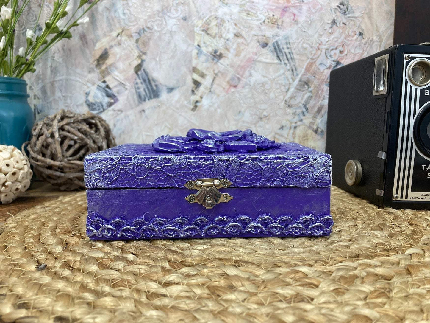 Purple Floral Mini-Box